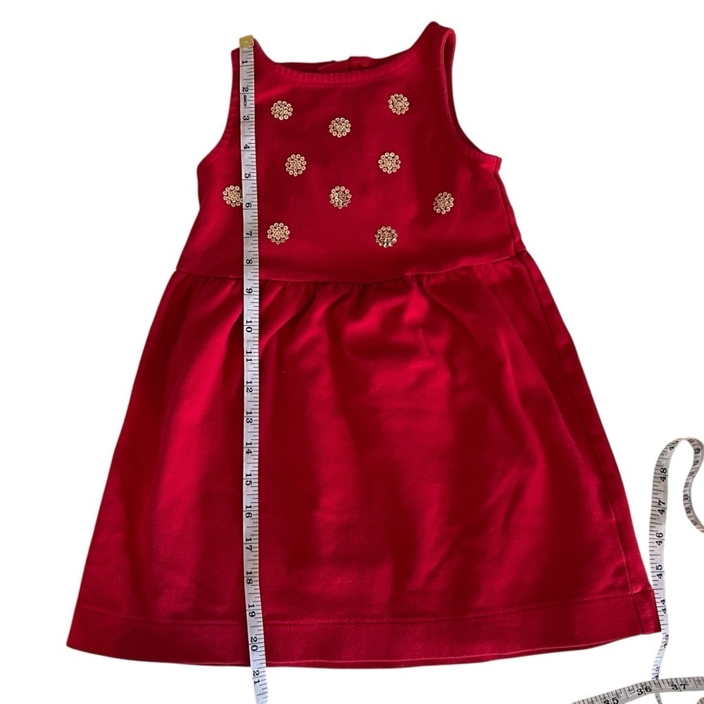 OshKosh Sparkle Ponte Dress, Red SZ 5T - Picture 3 of 6